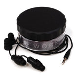 Plugfones Guardian 29 dB Nylon/Silicone/Soft Foam 3.5 MM Jack Earplugs/Earphones Black 1 pair