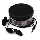 Plugfones Guardian 29 dB Nylon/Silicone/Soft Foam 3.5 MM Jack Earplugs/Earphones Black 1 pair