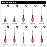 Milwaukee 3 to 8 in. L Phillips/Slotted Screwdriver Set 10 pc