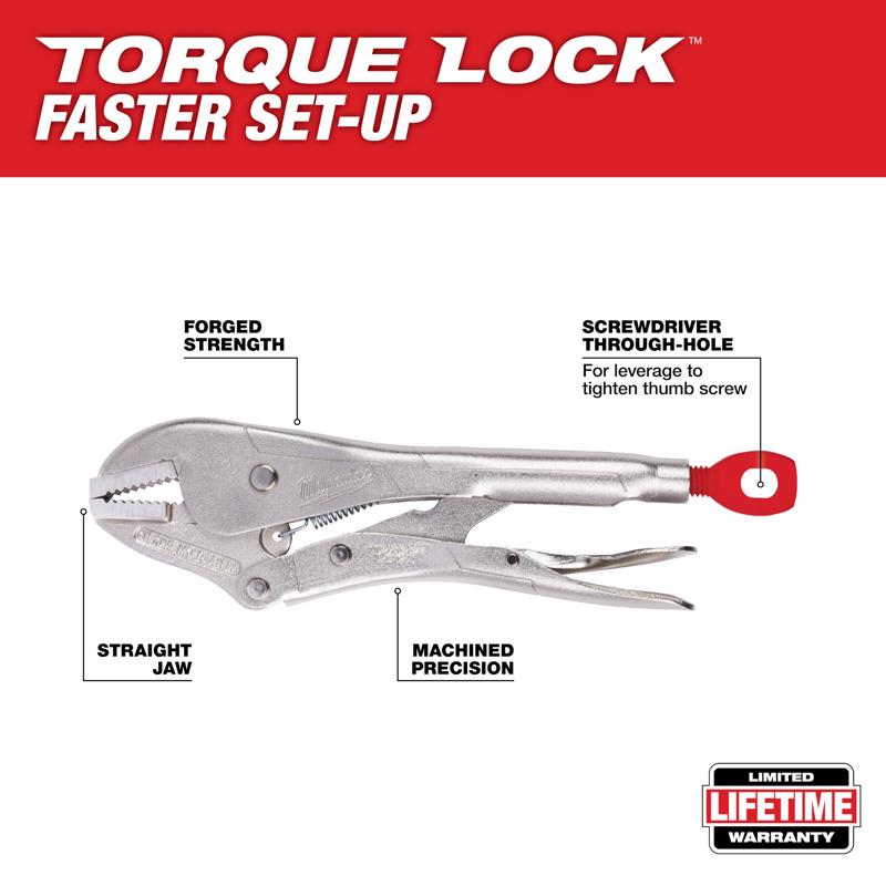 Milwaukee Torque Lock 7 in. Forged Alloy Steel Straight Jaw Pliers