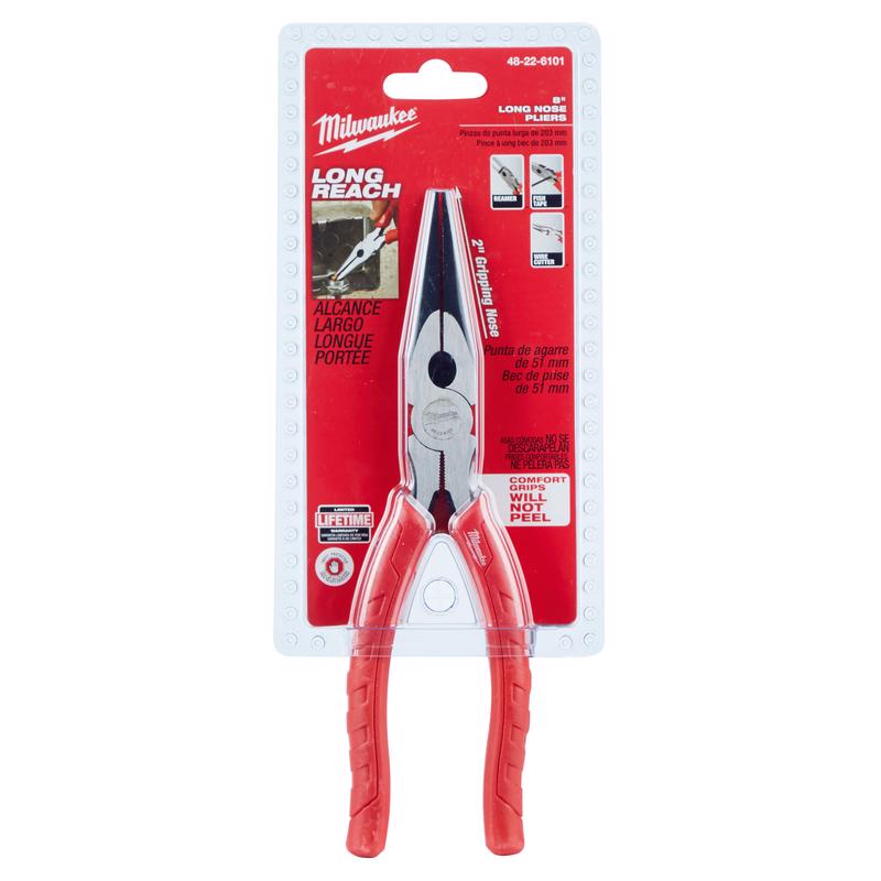 Milwaukee 8 in. Forged Alloy Steel Long Nose Pliers