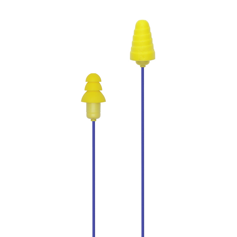 Plugfones Guardian Plus 29 dB Nylon/Silicone/Soft Foam 3.5 MM Jack Earplugs/Earphones w/Mic Yellow 1