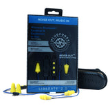 Plugfones Liberate 2.0 29 dB Nylon/Silicone/Foam Bluetooth Earplugs/Earphones w/Mic Yellow 1 pair