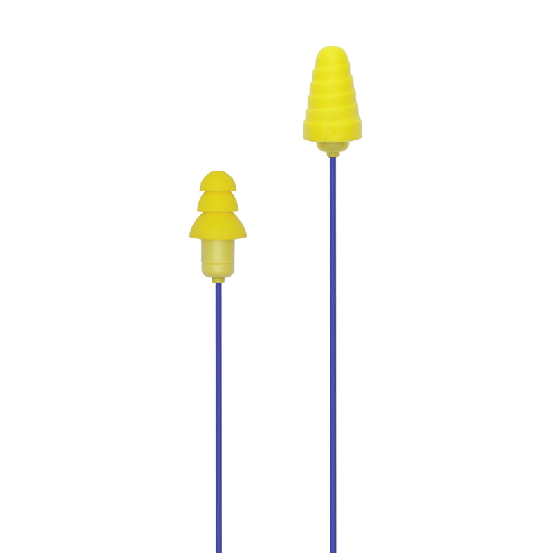 Plugfones Liberate 2.0 29 dB Nylon/Silicone/Foam Bluetooth Earplugs/Earphones w/Mic Yellow 1 pair