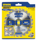 Irwin Marathon 6-1/2 in. D X 5/8 in. Carbide Circular Saw Blade 24 teeth 1 pk