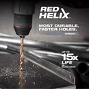 Milwaukee Red Helix 13/64 in. X 3.62 in. L Metal Thunderbolt Drill Bit 3-Flat Shank 1 pc