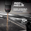 Milwaukee Red Helix 13/32 in. X 4.80 in. L Metal Thunderbolt Drill Bit 3-Flat Shank 1 pc