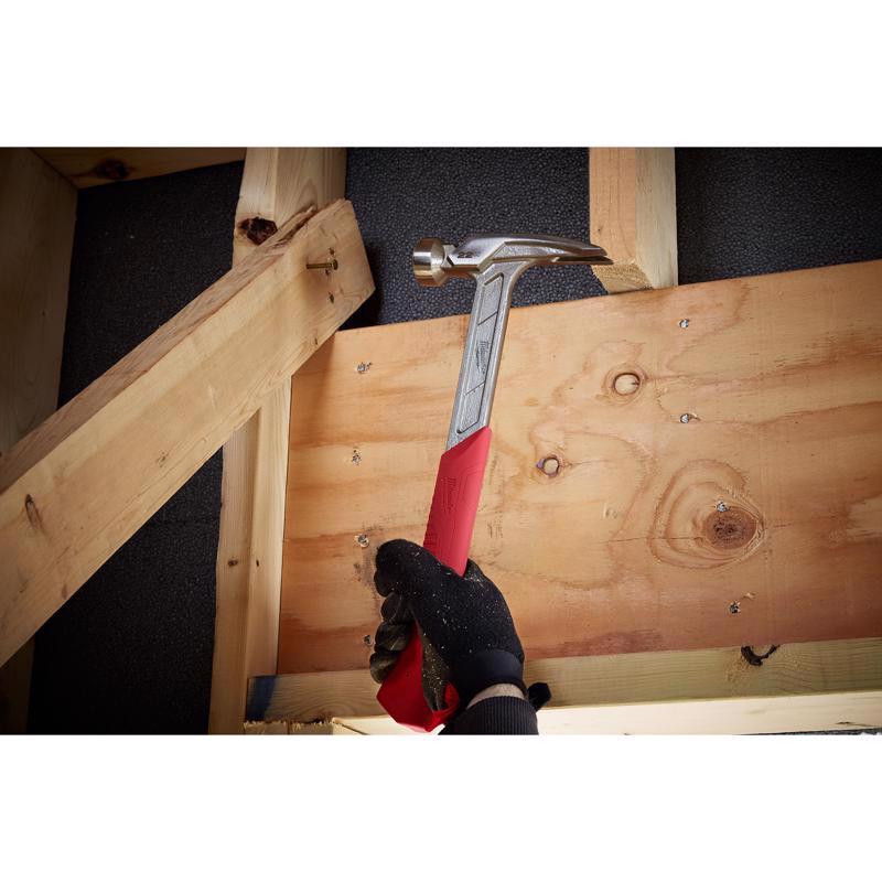 Milwaukee 22 oz Milled Face Framing Hammer 15 in. Steel Handle