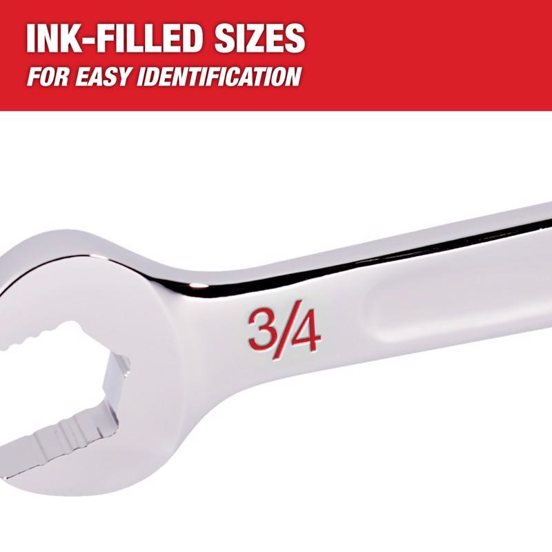 Milwaukee Max Bite SAE Combination Wrench Set 15.04 in. L 15 pc