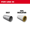 Milwaukee 11 in. Fixed Blade Serrated Duct Knife Red 1 pk