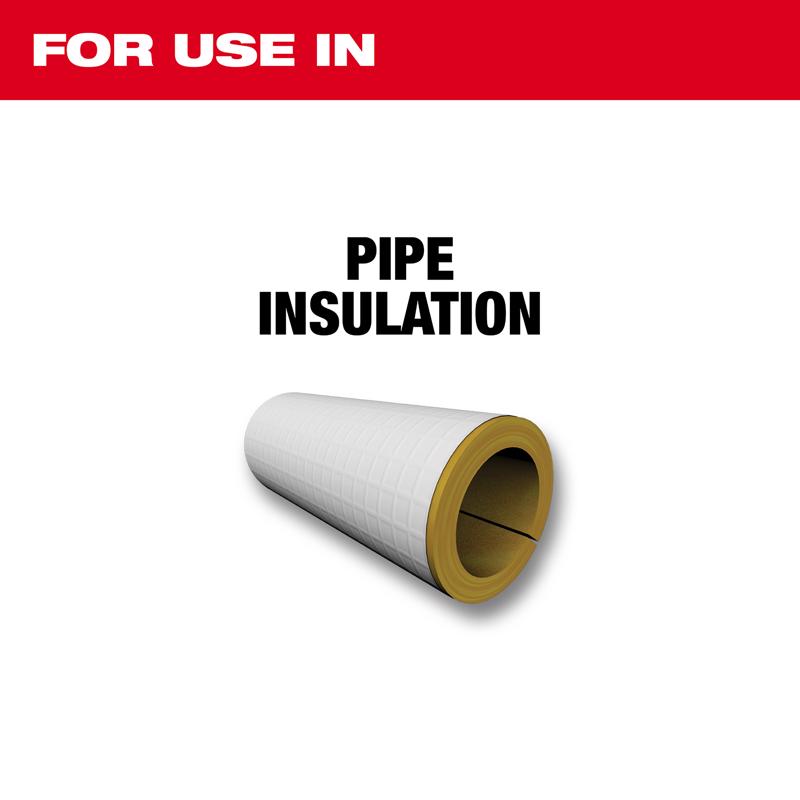 Milwaukee 12 in. Fixed Blade Smooth Insulation Knife Red 1 pk