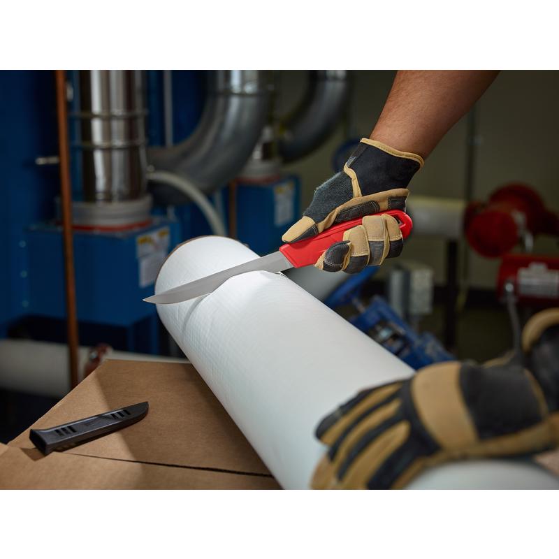 Milwaukee 12 in. Fixed Blade Smooth Insulation Knife Red 1 pk