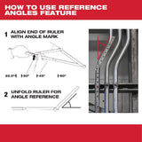 Milwaukee 78 in. L X 1-3/8 in. W Plastic Engineer Folding Rule SAE