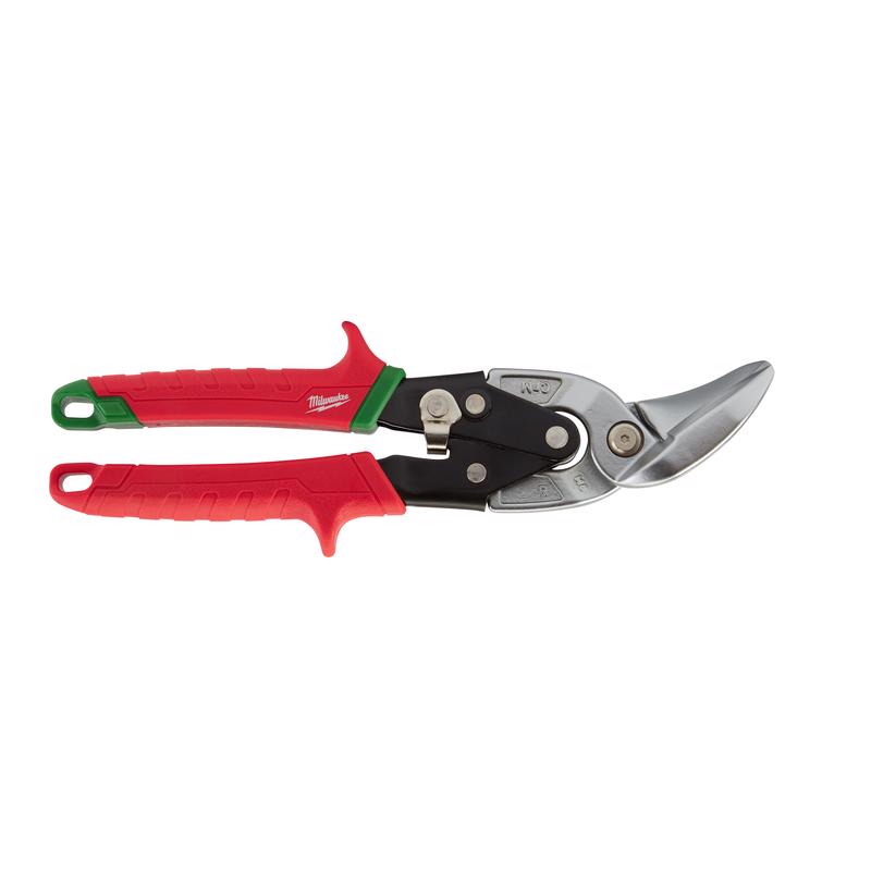 Milwaukee 10 in. Forged Alloy Steel Right Serrated Offset Aviation Snips 22 Ga. 1 pk