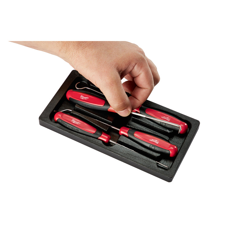 Milwaukee 4 in. Chrome Plated Steel Hook and Pick Set 4 pc