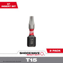 MLW T15 BIT 1" 2PK