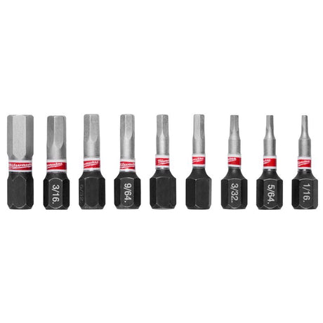 MW HEX BIT SET SAE 1" 9P