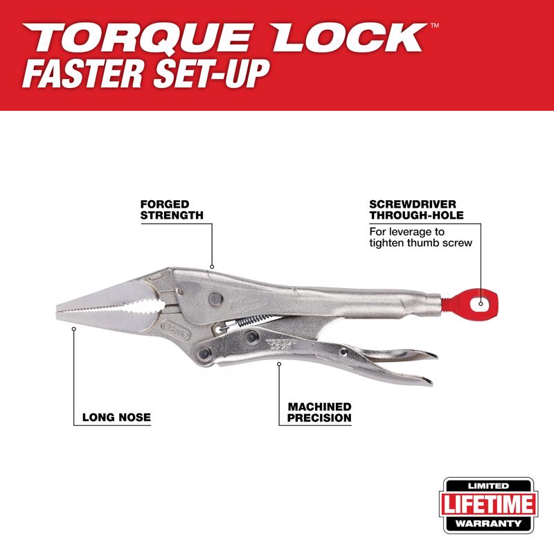 Milwaukee Torque Lock 9 in. Forged Alloy Steel Long Nose Pliers