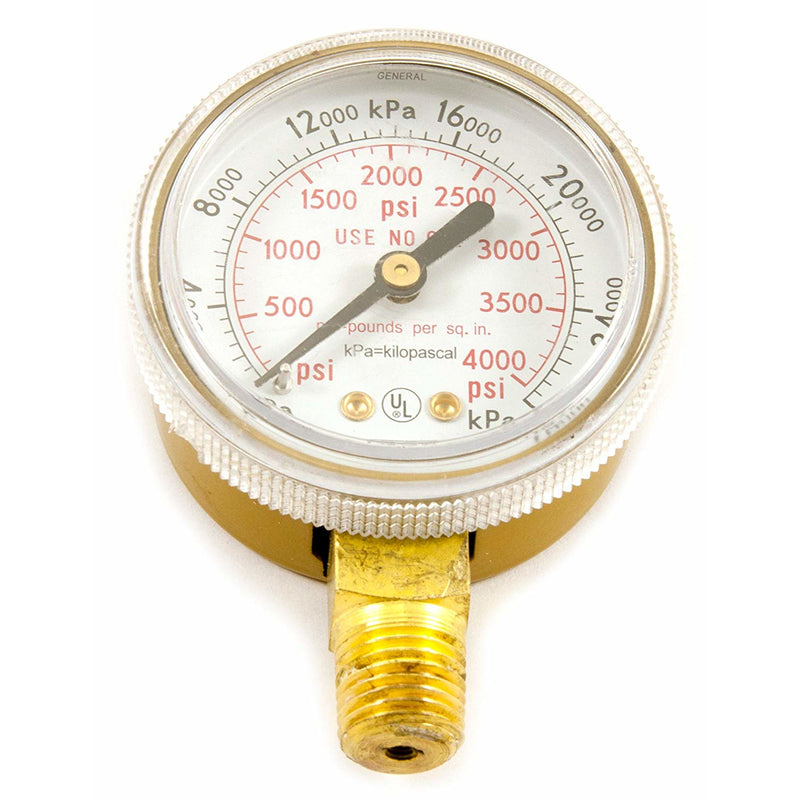 Forney 5.75 in. L X 3.88 in. W Oxygen Gauge Brass 1 pk