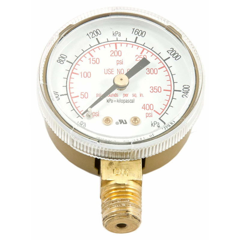 Forney 5.75 in. L X 3.88 in. W Regulator Gauge Brass 1 pk