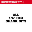 Milwaukee Quik-Lok 12 in. Alloy Steel Drill Bit Extension 1/4 in. Hex Shank 1 pc