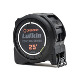 Crescent Lufkin 25 ft. L X 1-3/16 in. W Control Series Black Blade Tape Measure