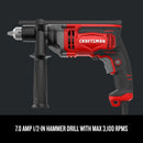 Craftsman 7 amps 1/2 in. Corded Hammer Drill
