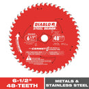 Diablo Steel Demon 6-1/2 in. D X 5/8 in. Cermet Metal Saw Blade 48 teeth 1 pk
