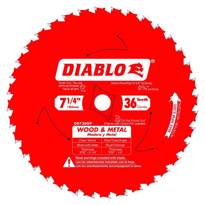 WOOD/STEEL SWBD 7.25"36T