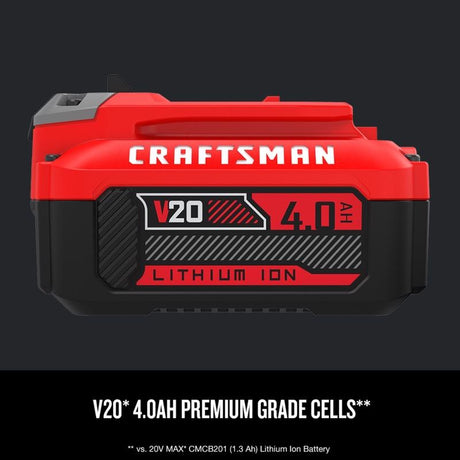 Craftsman V20 CMCB204 4 Ah Lithium-Ion Battery 1 pc