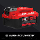 Craftsman V20 CMCB204 4 Ah Lithium-Ion Battery 1 pc