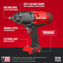 Craftsman V20 1/2 in. Cordless Brushed Impact Wrench Tool Only