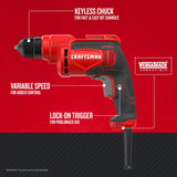 Craftsman 7 amps 3/8 in. Corded Drill Driver