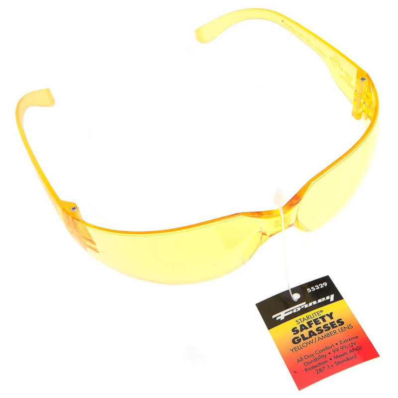 Forney Starlite Compact Safety Glasses Amber Lens 1 pc