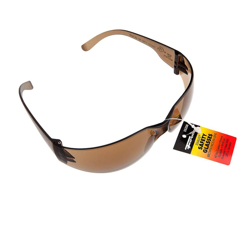 Forney Starlite Compact Safety Glasses Brown Lens 1 pc