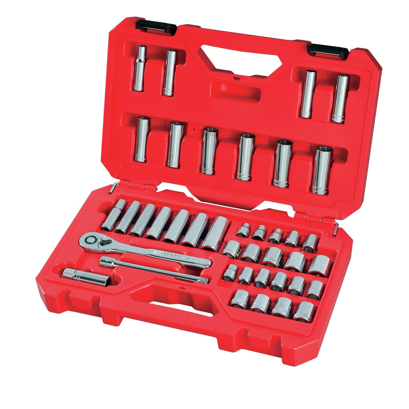 Craftsman 3/8 in. drive Metric and SAE 6 Point Mechanic's Tool Set 40 pc