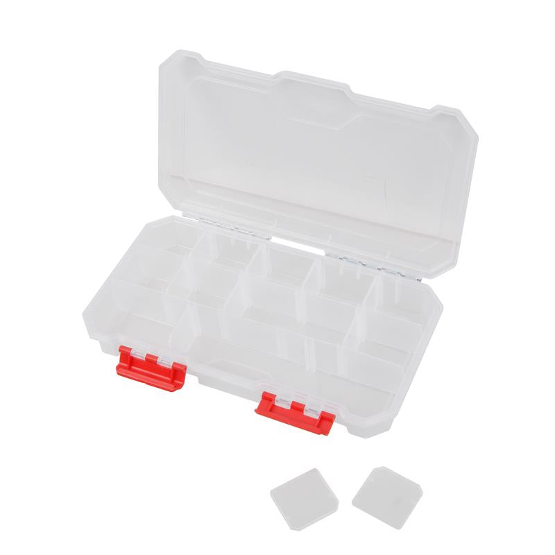 Ace 7.09 in. W X 2.05 in. H Storage Bin Plastic 13 compartments Red