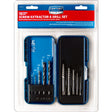 Century Drill & Tool 8 in. High Speed Steel Spiral Screw Extractor and Drill Bit Set 10 pc