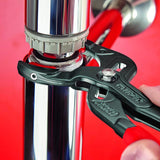 Knipex 10 in. Chrome Vanadium Steel Plastic Jaw Pipe and Connector Pliers