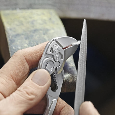 Knipex 5 in. Chrome Vanadium Steel Smooth Jaw Mini Pliers Wrench