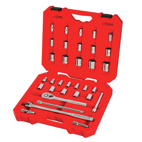Craftsman 1/2 in. drive Metric and SAE 12 Point Mechanic's Tool Set 33 pc