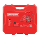 Craftsman 1/2 in. drive Metric and SAE 12 Point Mechanic's Tool Set 33 pc