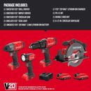 Craftsman V20 Cordless Brushed 4 Tool Combo Kit