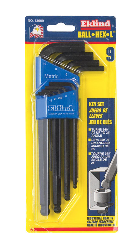 HEX KEY BALLDRIVR 9PC MM