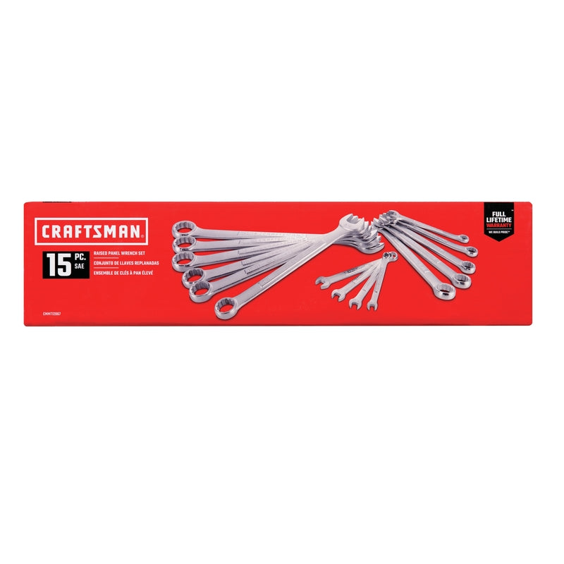 Craftsman 12 Point SAE Combination Wrench Set 15 pc