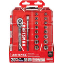 CM SOCKET SET 1/4"DV 20P