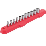 SOCKET SET MM 1/4DV 11P