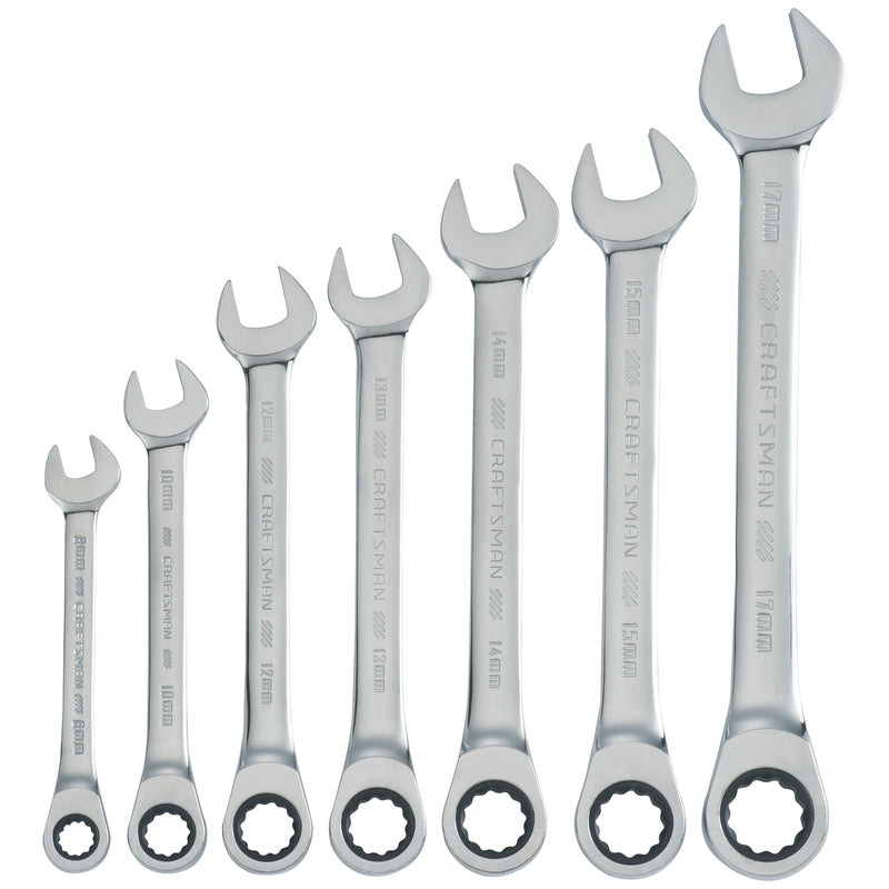 WRENCH SET RATCH MM 7PC