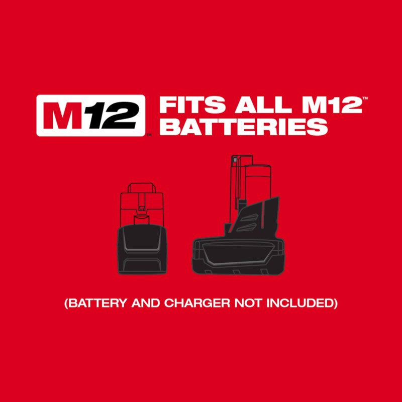 Milwaukee M12 Metal Cordless Rivet Tool Black/Red 1 pc