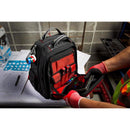 Milwaukee PACKOUT 10.3 in. W X 19 in. H Ballistic Nylon Backpack Tool Bag 48 pocket Black/Red 1 pc